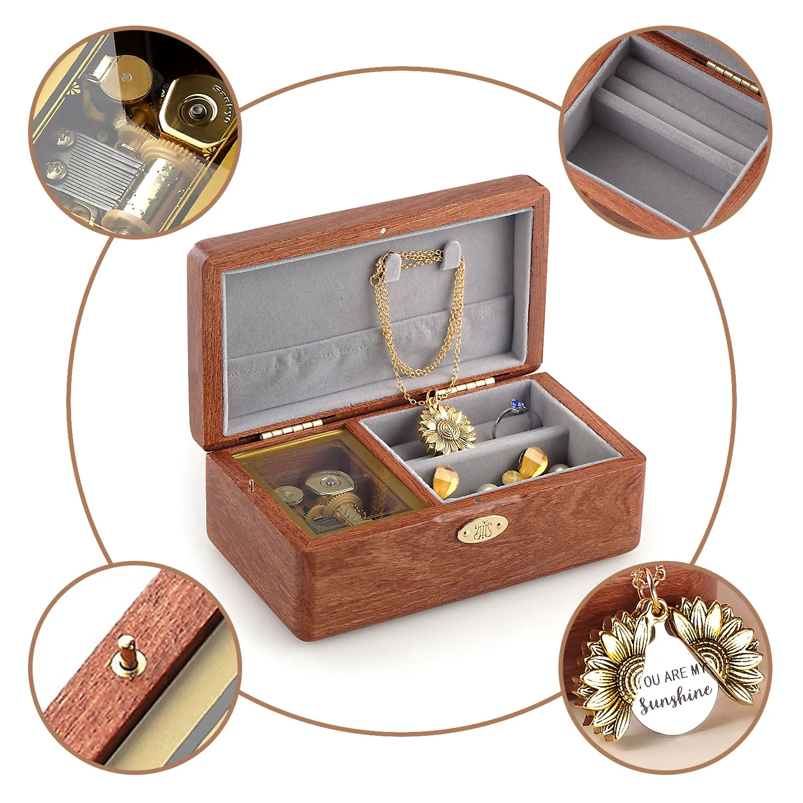 Музыкальная шкатулка SOFTALK музыкальная в романтическом стиле подарок на день