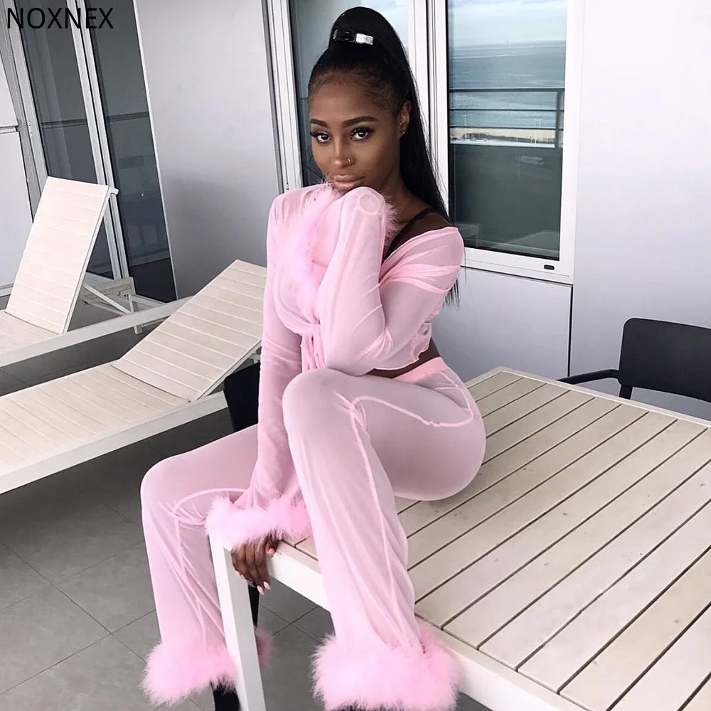 

NOXNEX Fashion Outfits Top and Skirt Set Women Drawstring Ruched Long Sleeve Four Piece Set Bodycon Skirts Split Have Underwear