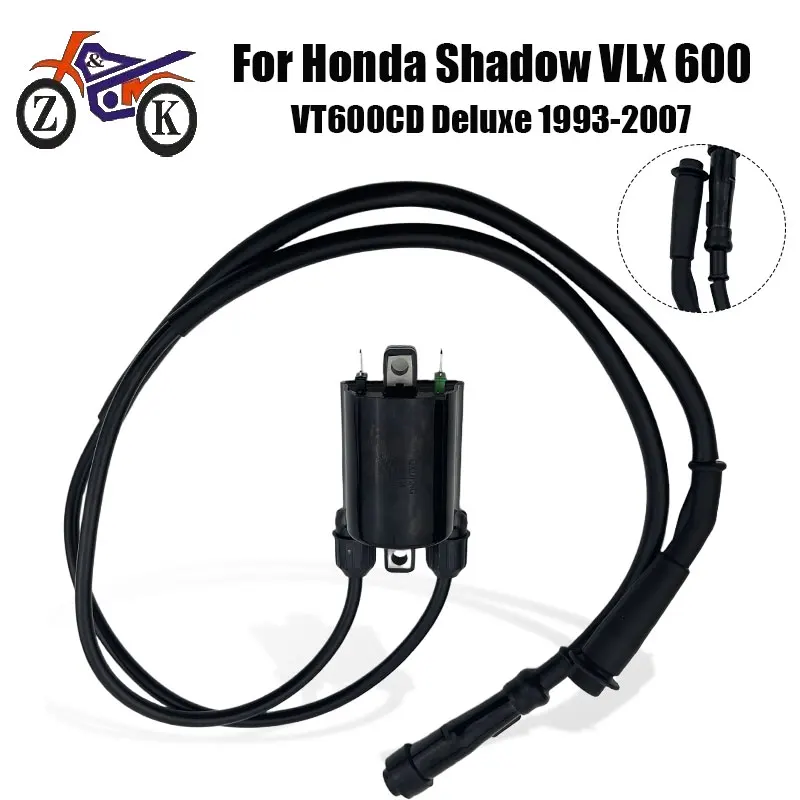 Фото Катушка зажигания и колпачок свечи зажигания для мотоциклов Honda Shadow VLX600 VT600 1988-2007, VT600CD Deluxe 1993-2007. Замена катушки зажигания. №1