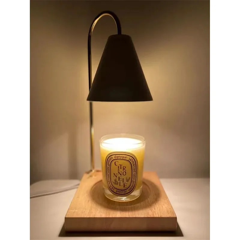 

Настольная лампа, Современное креативное настольное Освещение для дома, спальни, простое деревянное украшение в виде свечи, прикроватный светильник, Настольная Ночная лампа