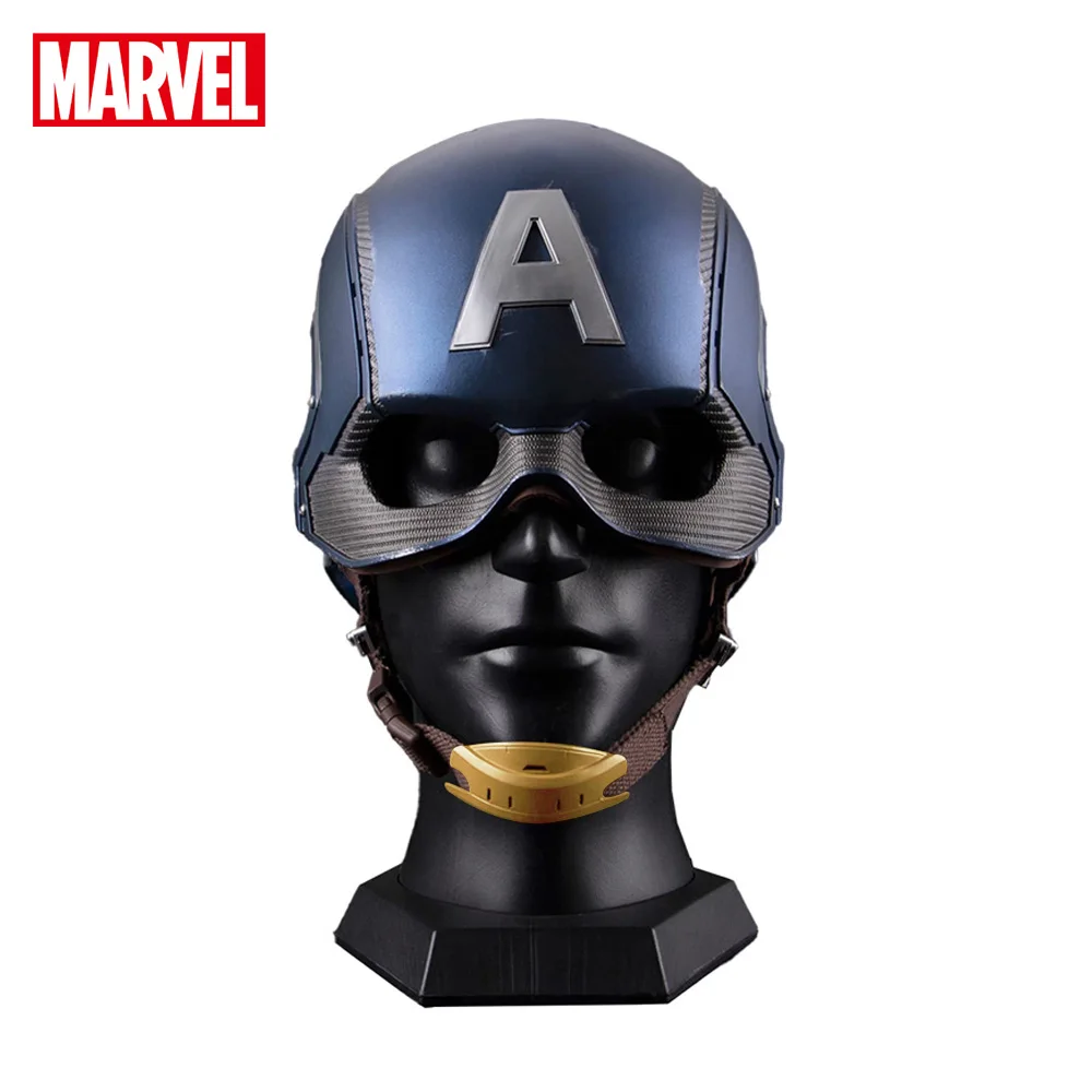 Шлем из натуральной кожи с надписью Капитан Америка 1:1 |