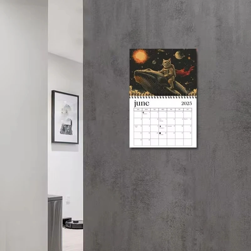 Календарь с кошками 2025 забавный календарь изображением кошки ежедневный