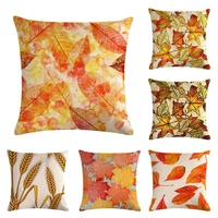 gold leaf series linen pillowcase cushion cover pillow covers decorative farmhouse home decor