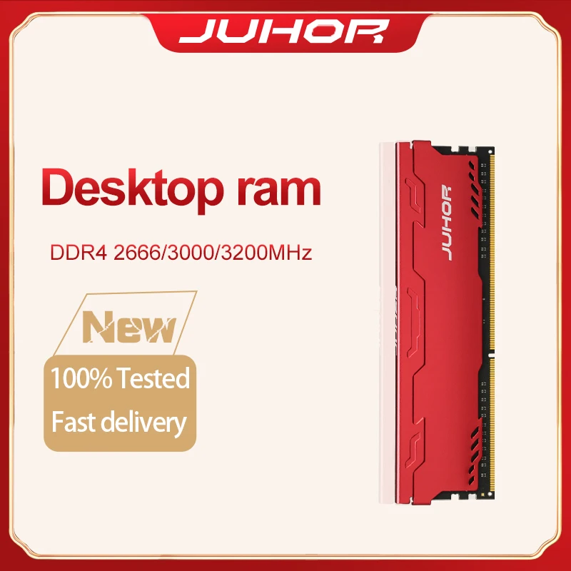 

JUHOR Wholesale Ram DDR4 16GB (8GX2) 32GB(16GX2) 2666MHz 3000MHz 3200MHz Kit Desktop Memoria Gaming Memory