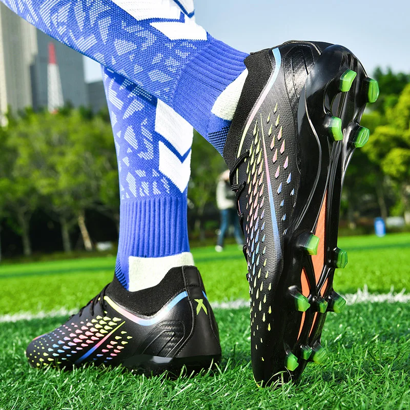 Mens Ground Soccer Shoes Society TF/FG Cleats Light Non-slip Futsal Sports Soccer Free Shipping Football Field Boots for Men