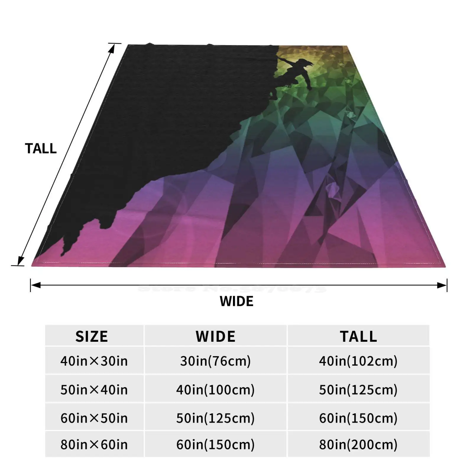Альпинизм Радуга Мягкий теплый телефон тонкое одеяло Mindgoop J M Tellam Jane Радужный