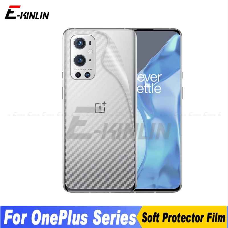 

5pcs Carbon Fiber Back Cover Screen Protector For One Plus OnePlus 10 9RT 9 9R 8 8T 7T 7 Pro 5G 6 Sticker Film No Glass