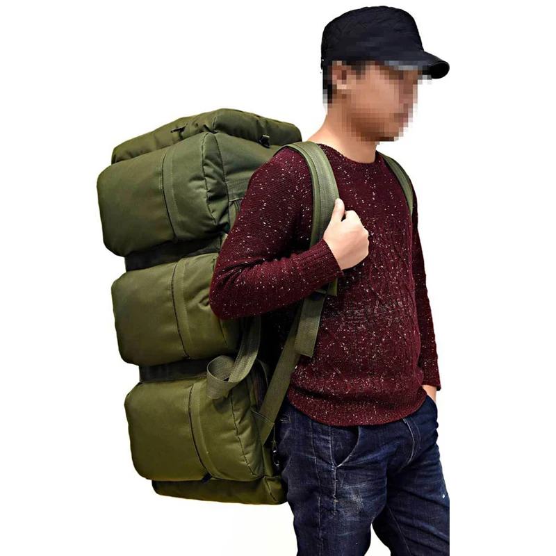 90L Large Capacity Men's Travel Bags Tactical Backpack Waterproof Hiking Climbing Camping Rucksack Sports Outdoor Bag Supplies