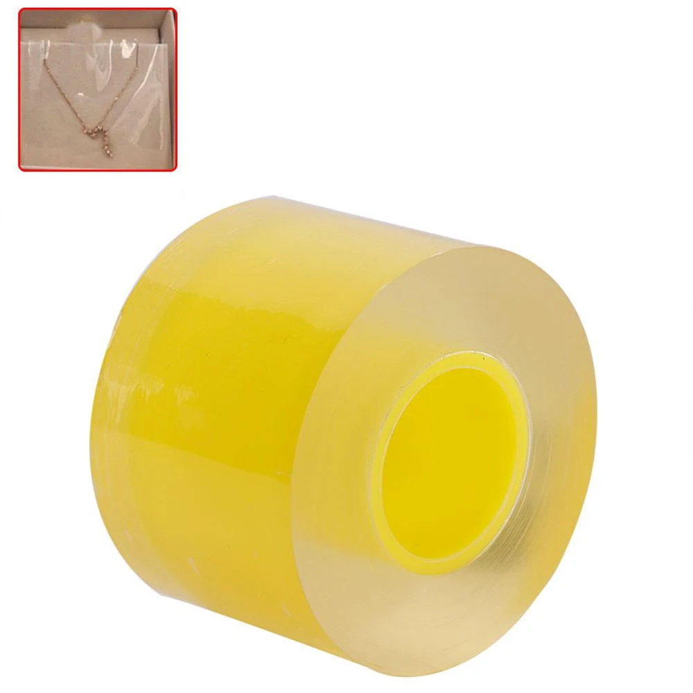 80MM Transparent Anti-Static Protective Film Watch Jewelry PVC Film Tape Watch Part Repair Tool Accessory for Watchmaker