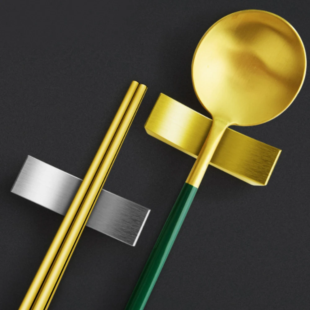 

Chopsticks Pillow Chopstick Rest Home Stainless Steel Forks Holder Chopsticks Holder Spoon Holder Chinese Kitchen Supplies