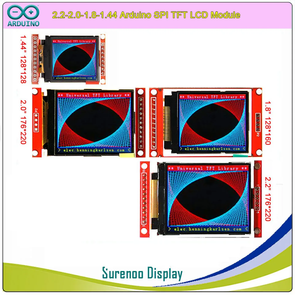 Плата привода для Arduino UNO Mega2560/STM32 последовательный модуль ЖК-дисплея SPI TFT 1 44-1 8-2 0