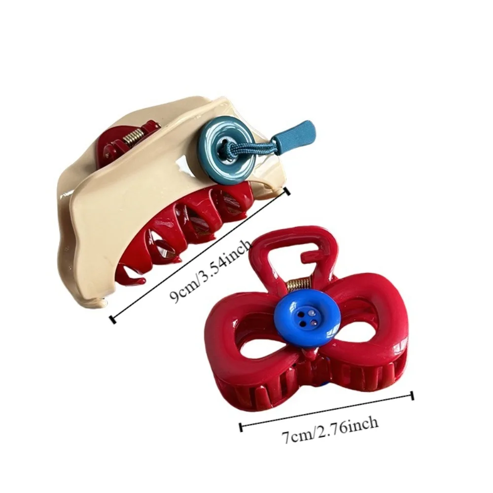 Корейский стиль креативная пуговица для волос коготь хвост шпилька модный