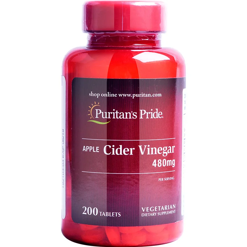 

Free shipping APPLE Cider Vinegar 480 mg 200 tablets