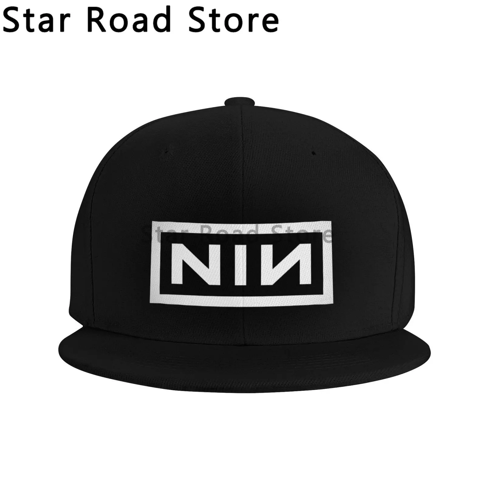 Фото Бейсболка NIN Logo Nine Inch Nails Band Trucker Cap, модная сетчатая кепка, полиэстеровая кепка-тракер, дышащая спортивная кепка, осенняя коллекция №4