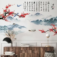 6090cm kawaii landscape stickers diy window glass wall stickers bedroom decoration stickers self adhesive wallpaper stationery