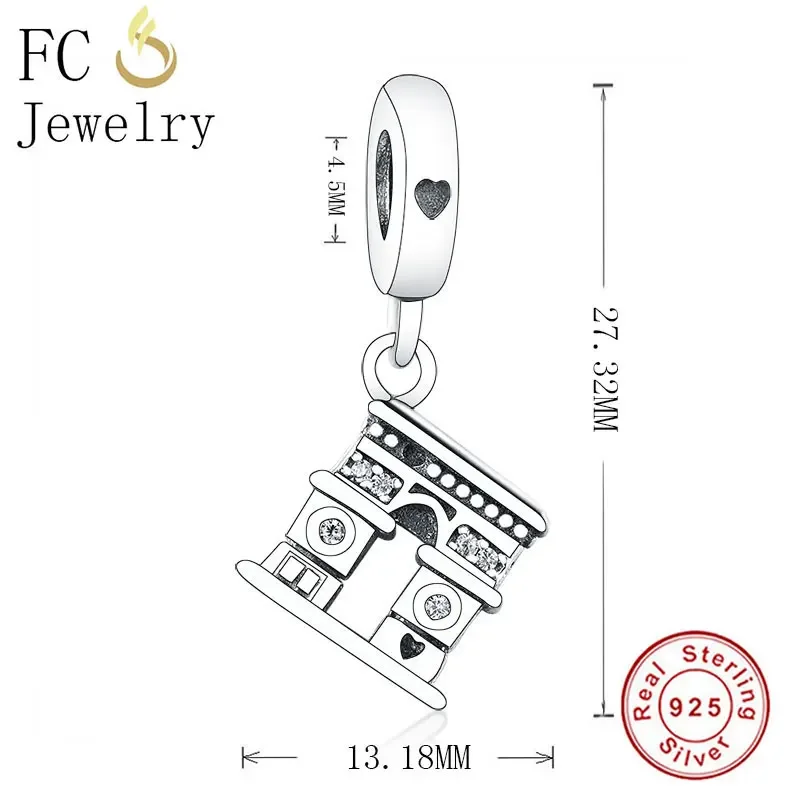 FC ювелирные изделия Подходит для оригинального браслета-талисмана Pan из серебра