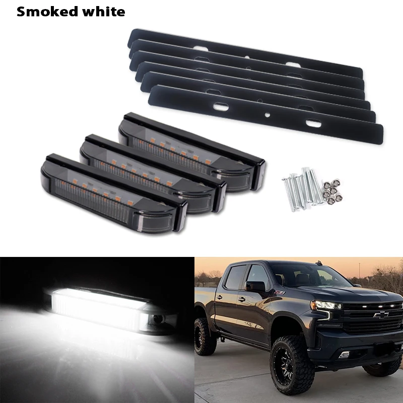 

Для 2019/2020-up Chevrolet Silverado 1500 2500HD 3500HD полностью светодиодная передняя центральная решетка ходовые/позиционные огни с монтажными кронштейнами