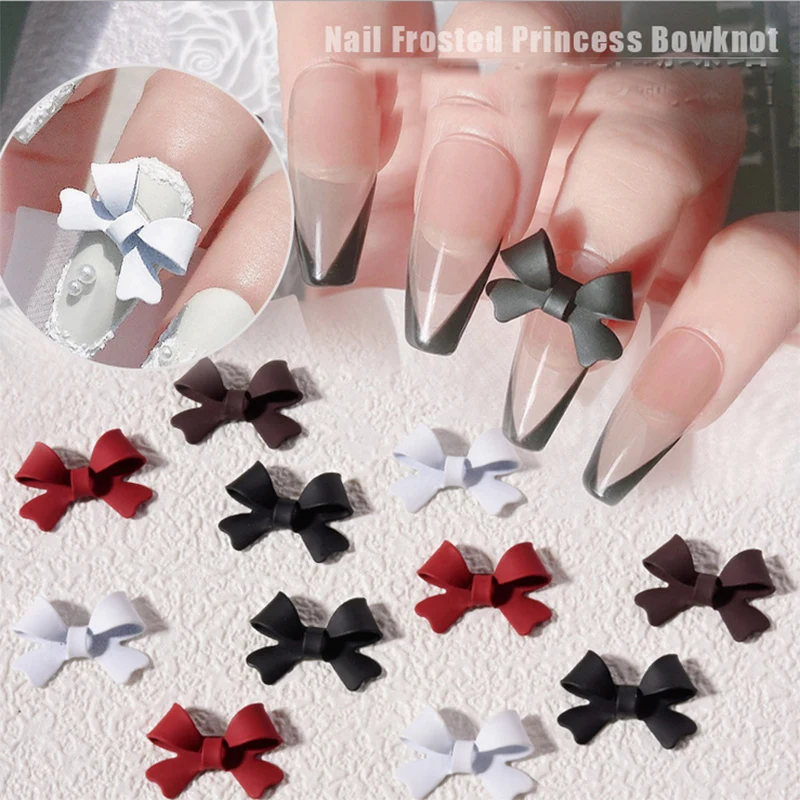 

20pcs/lot 3d Nail Art Elegant Bowknots Shapes Acrylic For Nail Tips Decorations