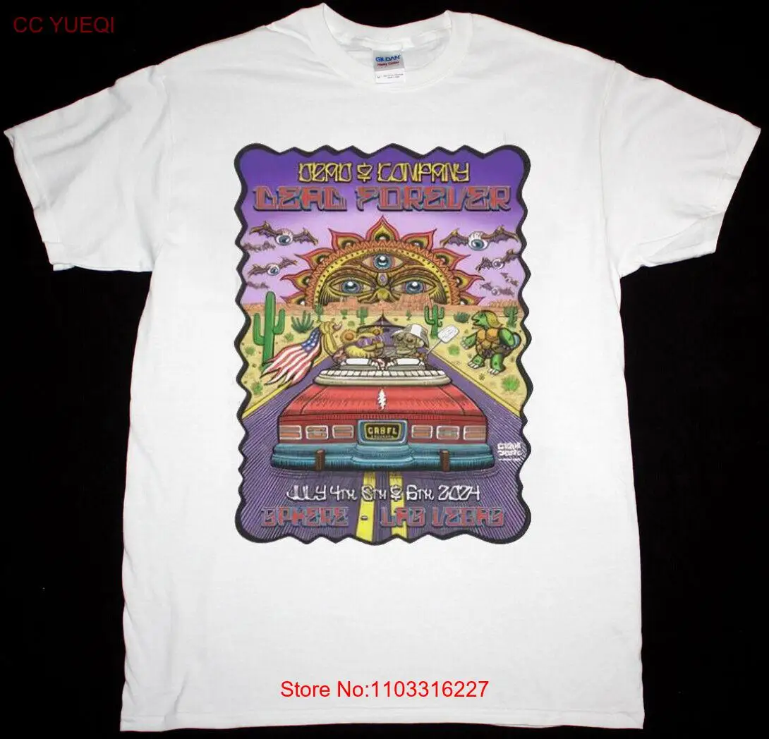 Dead And Company July 4-6 2024 сферическая рубашка Лас Вегаса для мужчин и женщин KTV6429