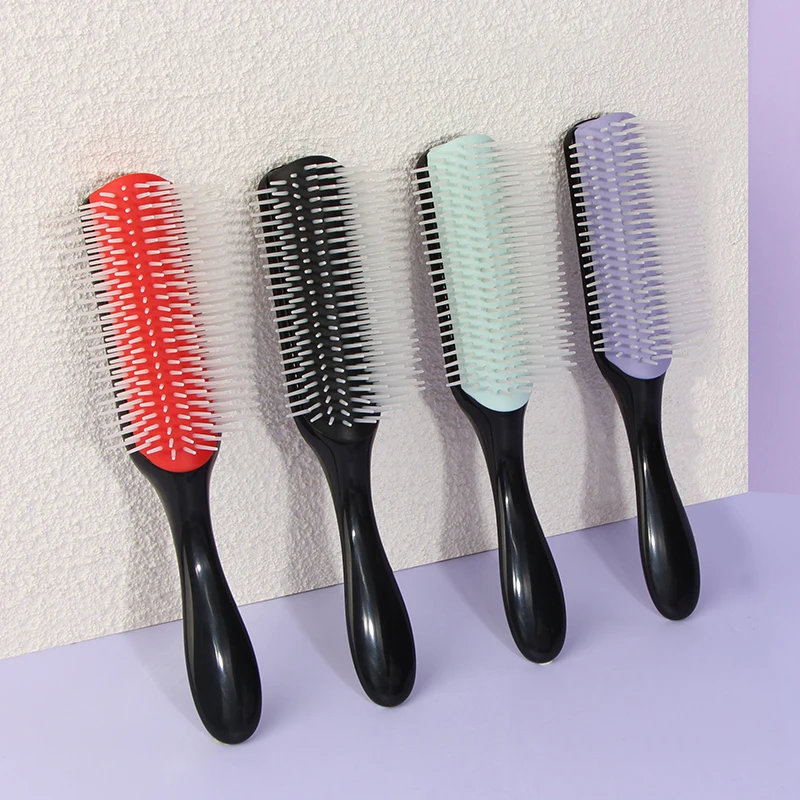 Щетка Для Волос Denman 9-дорожная Расческа Без Спутывания Прямых Вьющихся Влажных