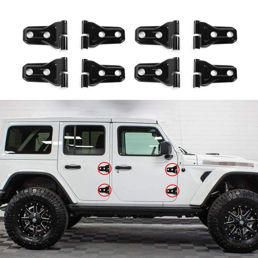 

Комплект защитной накладки дверной петли для Jeep Wrangler JL 2018-2019 гг. и неограниченное количество автомобильных аксессуаров