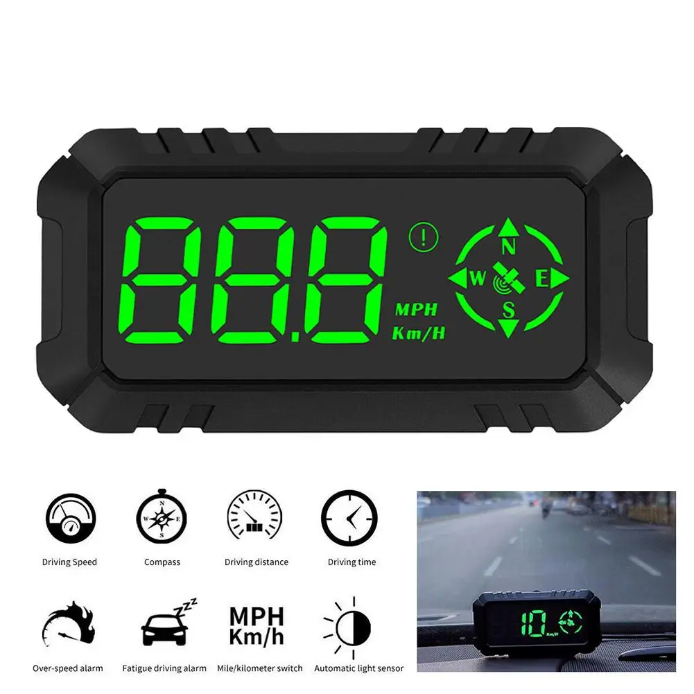

G7 Car Hud Gps Head Up Display Projector Digital Overspeed Warning Alarm Outdoor Usb Powered Hd Speed Monitor