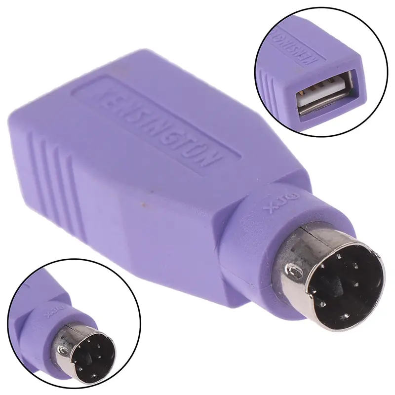 

1Pc USB Female to PS2 Ps/2 Male Adapter Converter Toetsenboard Mouse For U-Gate Round Gate