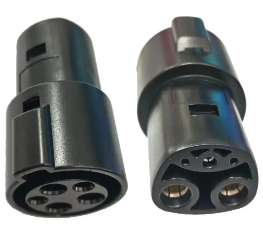 

60A Zencar EV Adapter Charger J1772 Type 1 socket to Plug for Tesla use EV Car Converter EV Charger Connector