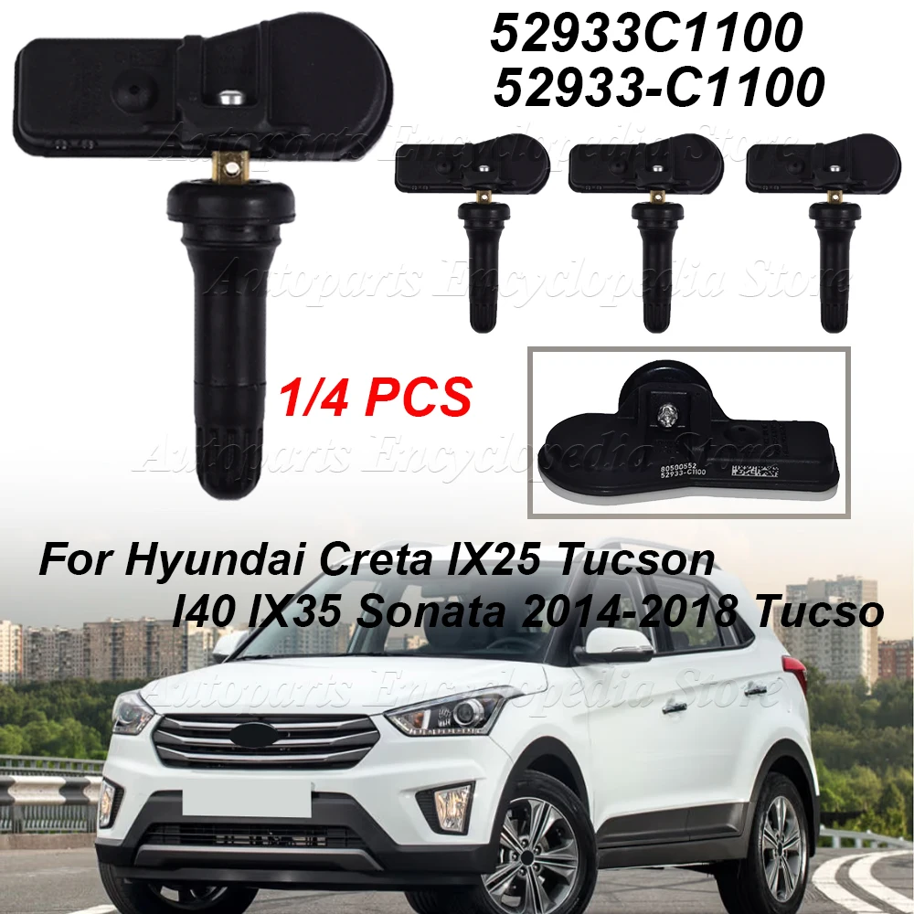 Для Hyundai Creta IX25 Tucson I40 IX35 Sonata 2014-2018 Tucso 52933C1100 52933-C1100 4 шт. автомобильный датчик