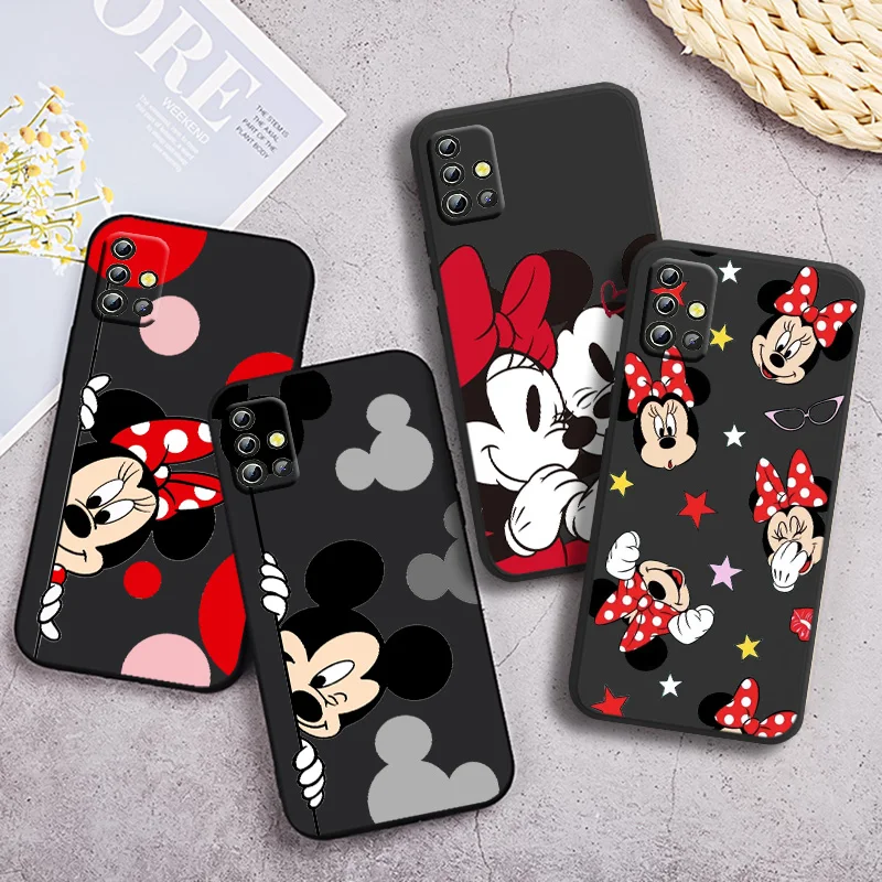 

Cartoon Disney Mickey Phone Case For Samsung Galaxy A90 A80 A70 S A60 A50S A30 S A40 S A2 A20E A20 S A10S A10 E Black Cover Soft