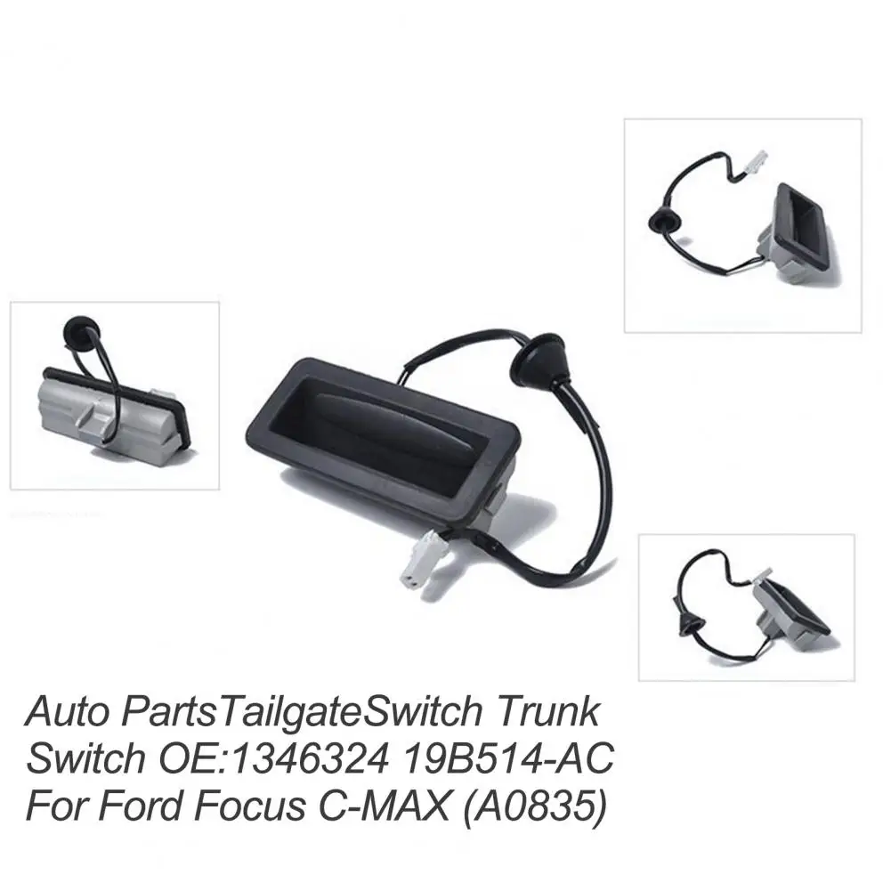 

Easy Installation Durable Pracatical Rear Trunk Release Switch Tailgate Release Switch Button 1346324 19B514-AC for Ford Focus/C