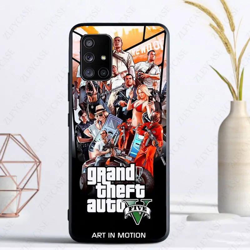 Grand Theft Auto V gta 5 rockstar чехол для samsung Galaxy A12 A22 A32 A53 A72 A52S A21S A50 A51 A20E A11 A40 A71 A20S A70 чехлы |