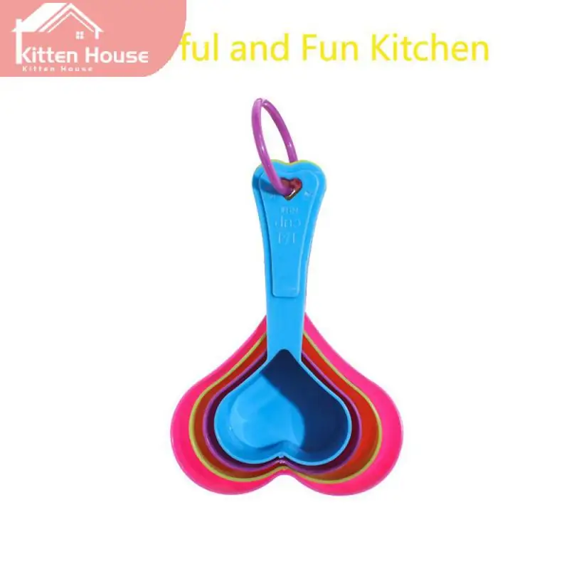 

Colorful Food Grade Material Measuring Spoon Set Baking Tools Convenient Storage Seasoning Spoon Kitchen Tools