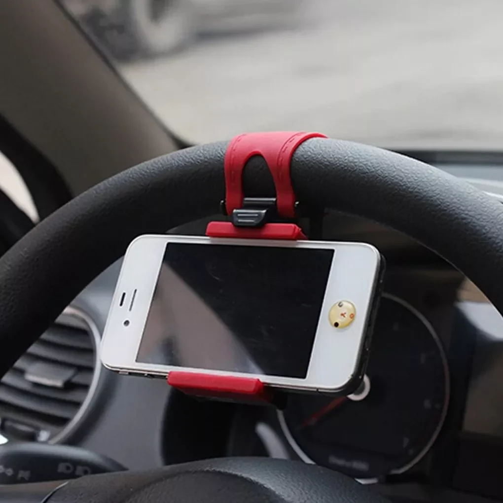 

Steering Wheel Phone Clip Mount Holder Universal Bike Auto Camera GPS Stand Bracket