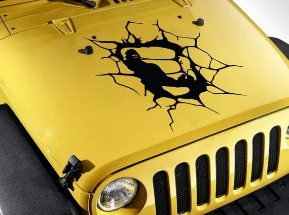 Виниловая наклейка с супергероями из комиксов Халк бьют Брюса - купить по