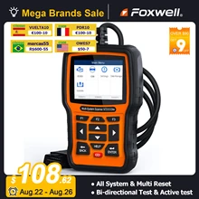 FOXWELL NT510 Elite OBD2 Scanner All System SAS DPF BRT 30+ Reset Bi-Directional Test Auto Car Diagnostic Tool PK Thinkdiag