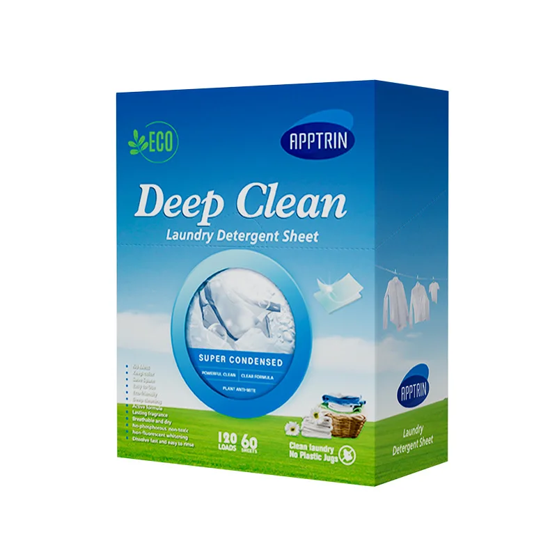 

2 Packs Deep Clean Laundry Tablets Detergent Nano-concentrated Detergent Washing Powder Sheets Home Cleaning Products Wash Paper