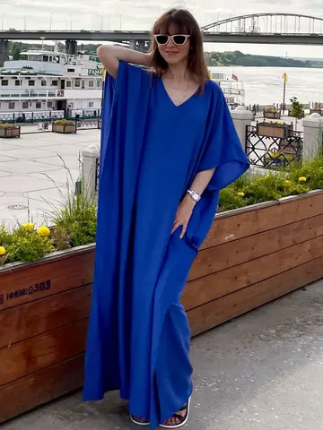 EDOLYNSA Белый хлопковый парео