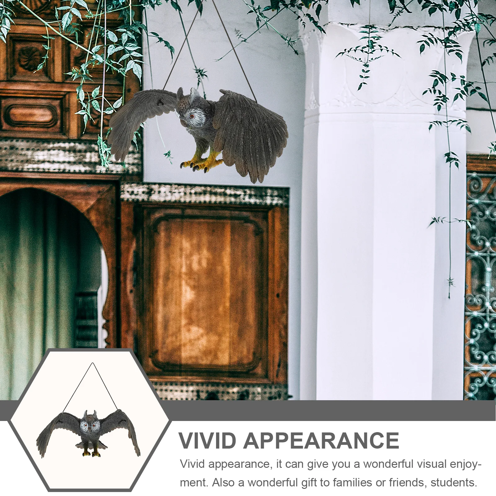 Украшения для газона открытый сад подвесные пугающие птицы реалистичные