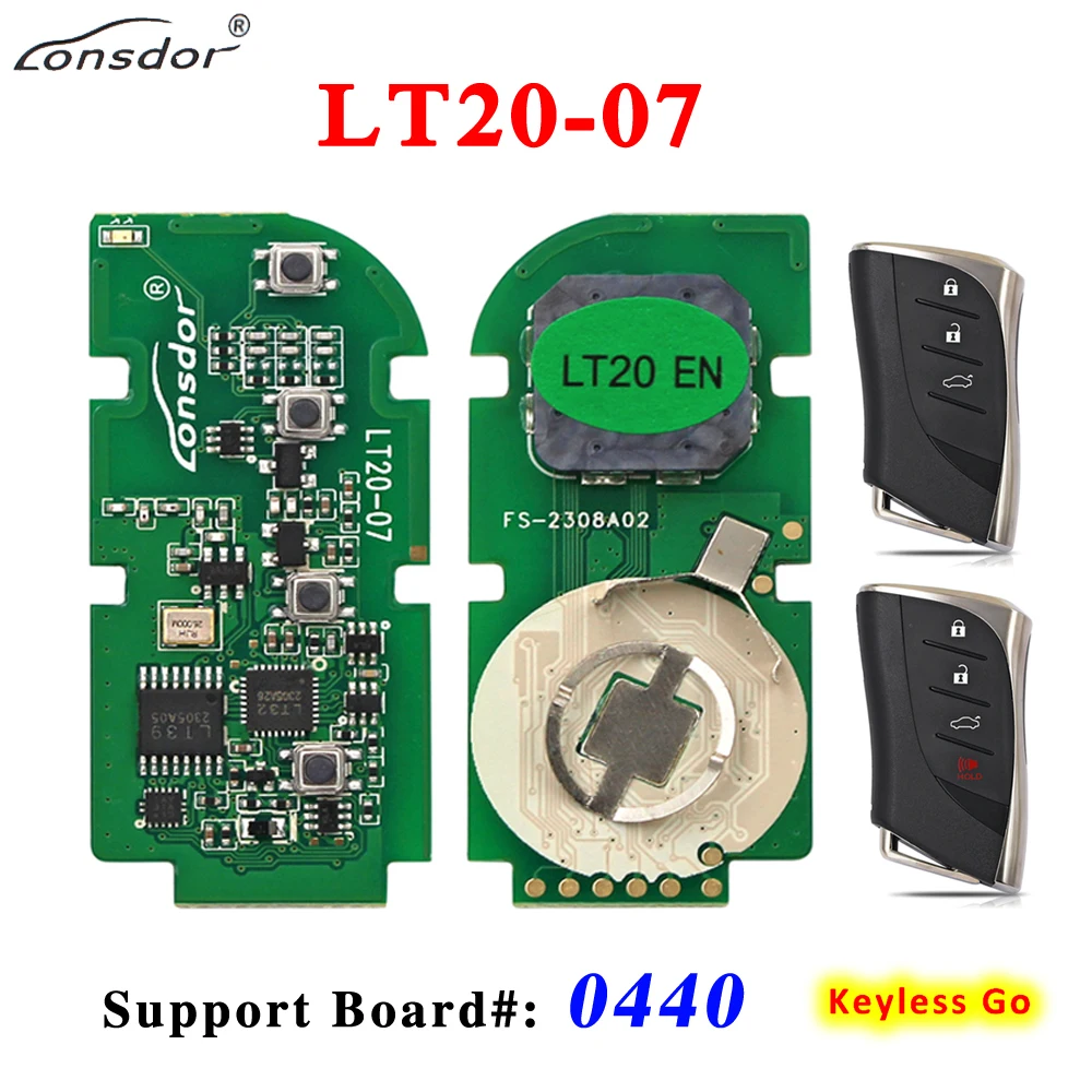 Смарт-ключ Lonsdor 312/314 3 МГц/433 58 МГц с чипом 8A для Lexus LS500 LS500H ES300h ES200 Board 434 42