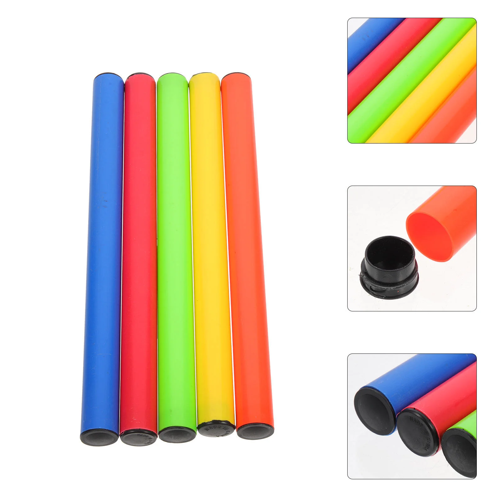 

5 Pcs Relay Stick Kid Tools Light Race Athletics Sticks Plastic Races Track Field Training Supply Kids Child Outdoor