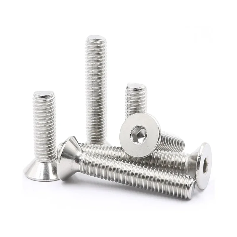 Болт с шестигранным углублением М6 М8 М12 М16 304 A2 DIN7991 из нержавеющей стали