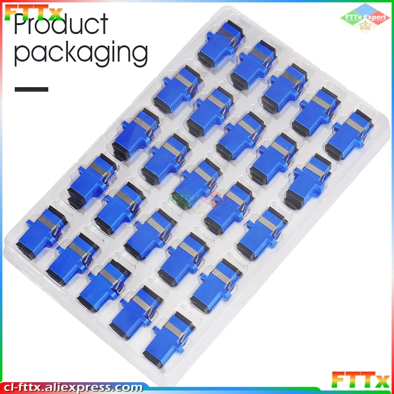 50-400Pcs SC Fiber Optic Connector Adapter SC / UPC SM Flange Singlemode Simplex SC-SC APC Coupler Wholesale to Brazil