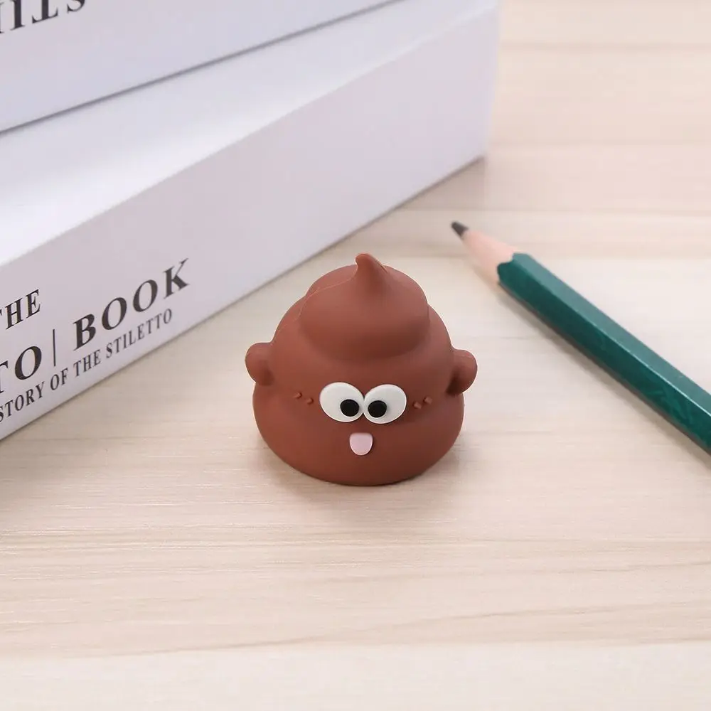 Портативная точилка для карандашей в форме Poo ручная мультфильмов из ПВХ