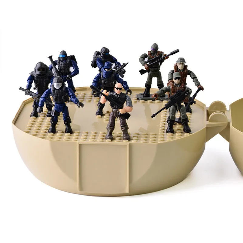 6 шт./лот новый дизайн SWAT военная модель экшн-фигурки уплотнения Орлан сила Solider