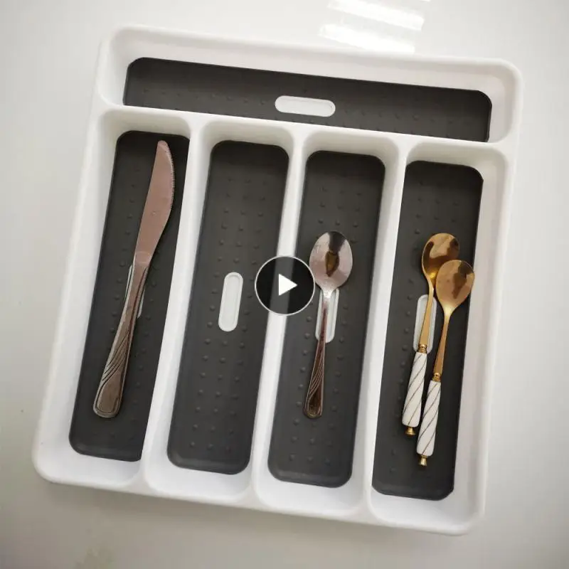 

Лоток для столовых приборов, нож, ложка, вилка, столовые приборы, столовые приборы, разделительная пластиковая коробка для хранения, кухонная стойка для хранения, ящик-Органайзер