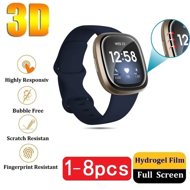 Защитная пленка для Fitbit Versa 4 3 2 Sense (не стекло) экрана