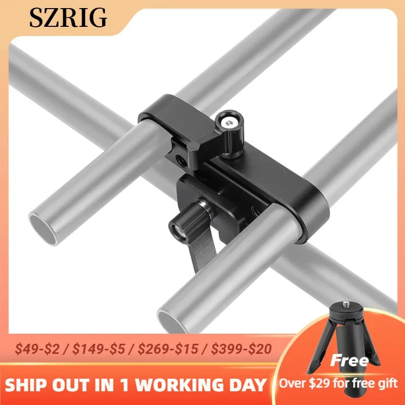 

SZRIG 15mm Rod Offset Railblock 90 Degree DSLR Support Set For Photo Studio