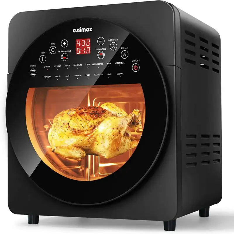 

Air Fryer Toaster Oven, 15.5 Quart Air Fryer Combo, 16-in-1 Air Fryer Toaster Oven, Large Convection Roaster with Rotisserie & D