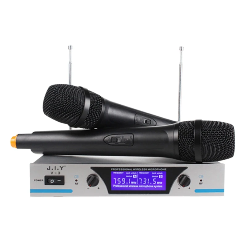 

Беспроводной микрофон для караоке J.I One Drag Two, Миксер для аудио вещания, ручной микрофон, динамик для караоке, компьютера, дома (вилка США)